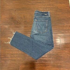 MOTHER Women’s Classic Blue Straight Jeans